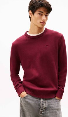 Sweter męski na zimę casual Tommy Jeans ze sklepu: Gomez Fashion Store w kategorii: Swetry męskie - zdjęcie 874714-BD9-10338_TM255M000062Z89