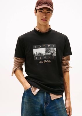 T-shirt męski na wiosnę Tommy Jeans ze sklepu: Gomez Fashion Store w kategorii: T-shirty męskie - zdjęcie 874714-BD9-10338_TM255M000101D44