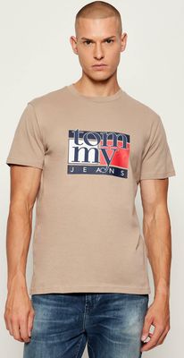 T-shirt męski w stylu młodzieżowym na wiosnę Tommy Jeans ze sklepu: Gomez Fashion Store w kategorii: T-shirty męskie - zdjęcie 874714-BD9-10338_TM255M000052G24