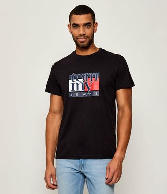 T-shirt męski na wiosnę Tommy Jeans ze sklepu: Gomez Fashion Store w kategorii: T-shirty męskie - zdjęcie 874714-BD9-10338_TM255M000052D44