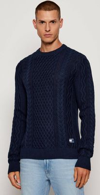 Sweter męski casual Tommy Jeans ze sklepu: Gomez Fashion Store w kategorii: Swetry męskie - zdjęcie 874714-BD9-10338_TM255M000072E38