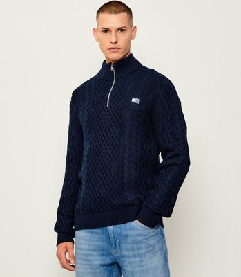 Sweter męski zimowy Tommy Jeans ze sklepu: Gomez Fashion Store w kategorii: Swetry męskie - zdjęcie 874714-BD9-10338_TM255M000123E38