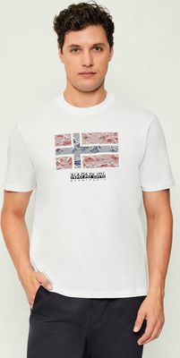 T-shirt męski młodzieżowy Napapijri ze sklepu: Gomez Fashion Store w kategorii: T-shirty męskie - zdjęcie 874714-BD9-10338_NA255M000032002