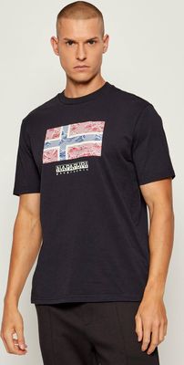 T-shirt męski młodzieżowy Napapijri ze sklepu: Gomez Fashion Store w kategorii: T-shirty męskie - zdjęcie 874714-BD9-10338_NA255M000032925