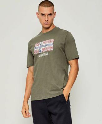 T-shirt męski Napapijri ze sklepu: Gomez Fashion Store w kategorii: T-shirty męskie - zdjęcie 874714-BD9-10338_NA255M000032989
