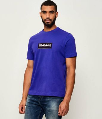 T-shirt męski w sportowym stylu Napapijri ze sklepu: Gomez Fashion Store w kategorii: T-shirty męskie - zdjęcie 874714-BD9-10338_NA255M000037993