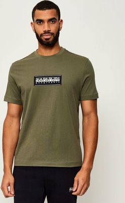 T-shirt męski w sportowym stylu na wiosnę Napapijri ze sklepu: Gomez Fashion Store w kategorii: T-shirty męskie - zdjęcie 874714-BD9-10338_NA255M000037989