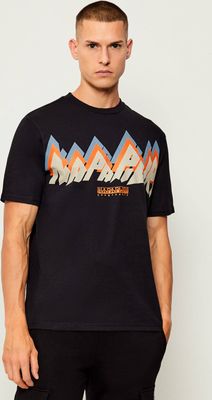 Napapijri - T-shirt męski ze sklepu: Gomez Fashion Store w kategorii: T-shirty męskie - zdjęcie 874714-BD9-10338_NA255M000045925