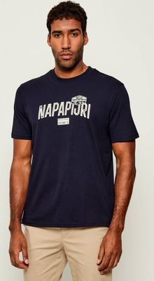 T-shirt męski sportowy w stylu młodzieżowym Napapijri ze sklepu: Gomez Fashion Store w kategorii: T-shirty męskie - zdjęcie 874714-BD9-10338_NA255M000048176
