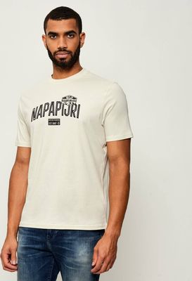 Napapijri - T-shirt męski ze sklepu: Gomez Fashion Store w kategorii: T-shirty męskie - zdjęcie 874714-BD9-10338_NA255M000048380