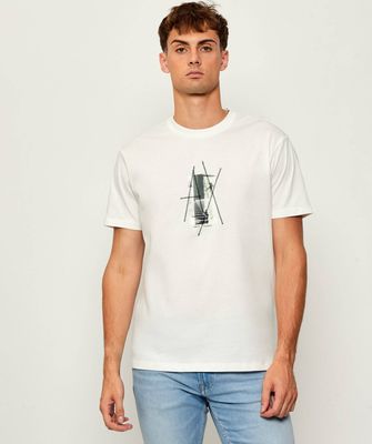 T-shirt męski na wiosnę Armani Exchange ze sklepu: Gomez Fashion Store w kategorii: T-shirty męskie - zdjęcie 874714-BD9-10338_AX255M000101H83