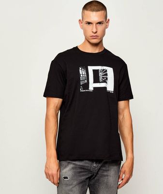 Armani Exchange - T-shirt męski wiosenny ze sklepu: Gomez Fashion Store w kategorii: T-shirty męskie - zdjęcie 874714-BD9-10338_AX255M000107J60