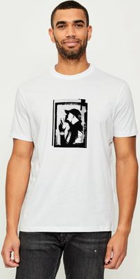Armani Exchange - T-shirt męski wiosenny ze sklepu: Gomez Fashion Store w kategorii: T-shirty męskie - zdjęcie 874714-BD9-10338_AX255M000115H55