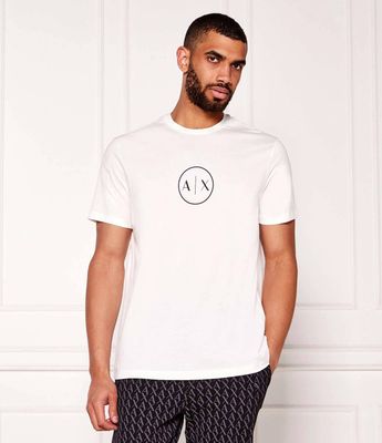 Armani Exchange - T-shirt męski wiosenny ze sklepu: Gomez Fashion Store w kategorii: T-shirty męskie - zdjęcie 874714-BD9-10338_AX255M000123H83