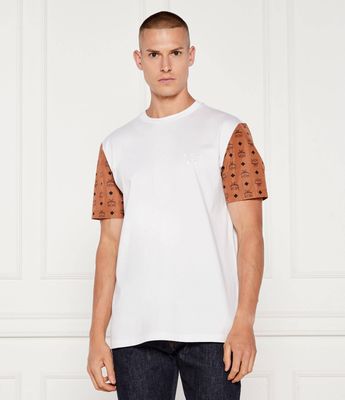 T-shirt męski na wiosnę casualowy MCM ze sklepu: Gomez Fashion Store w kategorii: T-shirty męskie - zdjęcie 874714-BD9-10338_M1255M000015000