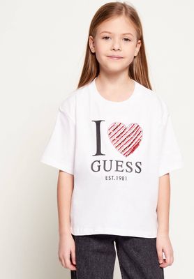 Bluzka dziewczęca na lato Guess ze sklepu: Gomez Fashion Store w kategorii: Bluzki dziewczęce