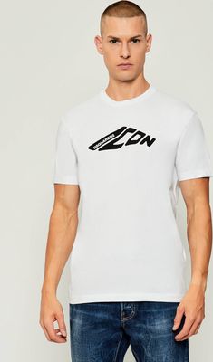 T-shirt męski na wiosnę Dsquared2 ze sklepu: Gomez Fashion Store w kategorii: T-shirty męskie - zdjęcie 874714-BD9-10338_DQ254M000064100