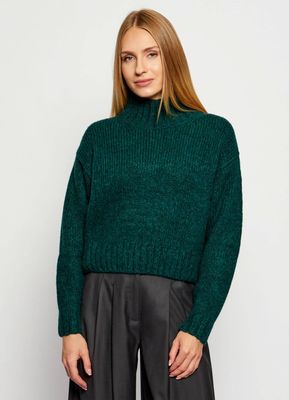 Marc Cain - Sweter damski na zimę ze sklepu: Gomez Fashion Store w kategorii: Swetry damskie - zdjęcie 874714-BD9-10338_CR255W000043556
