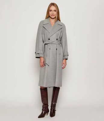 Płaszcz damski jesienny Marella ze sklepu: Gomez Fashion Store w kategorii: Płaszcze damskie - zdjęcie 874714-BD9-10338_MA254W000003002