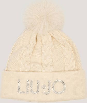 Czapka zimowa damska Liu Jo ze sklepu: Gomez Fashion Store w kategorii: Czapki zimowe damskie - zdjęcie 874714-BD9-10338_LC255W000059W04