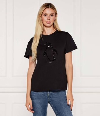Bluzka damska casual Liu Jo ze sklepu: Gomez Fashion Store w kategorii: Bluzki damskie - zdjęcie 874714-BD9-10338_LJ255W000037W36