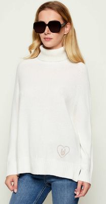 Sweter damski na zimę casual Liu Jo ze sklepu: Gomez Fashion Store w kategorii: Swetry damskie - zdjęcie 874714-BD9-10338_LJ255W000079701