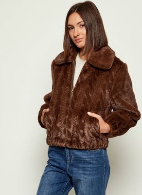 Futro damskie casualowe Liu Jo ze sklepu: Gomez Fashion Store w kategorii: Futra damskie - zdjęcie 874714-BD9-10338_LJ255W000086995