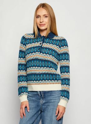 Sweter damski casual Liu Jo ze sklepu: Gomez Fashion Store w kategorii: Swetry damskie - zdjęcie 874714-BD9-10338_LJ255W000092W59