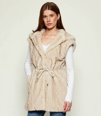 Liu Jo - Kamizelka damska na jesień casual ze sklepu: Gomez Fashion Store w kategorii: Kamizelki damskie - zdjęcie 874714-BD9-10338_LJ255W000103W62