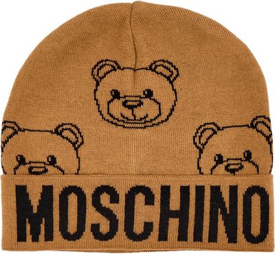 Czapka zimowa damska Moschino ze sklepu: Gomez Fashion Store w kategorii: Czapki zimowe damskie - zdjęcie 874714-BD9-10338_MO255W000018003