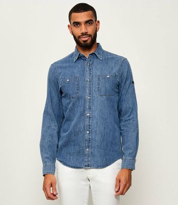 Paul&Shark - Koszula męska z klasycznym kołnierzykiem ze sklepu: Gomez Fashion Store w kategorii: Koszule męskie - zdjęcie 874714-BD9-10338_PU255M000010013