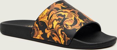 Klapki damskie na lato Versace Jeans Couture ze sklepu: Gomez Fashion Store w kategorii: Klapki damskie - zdjęcie 874714-BD9-10338_VR255W000018A06