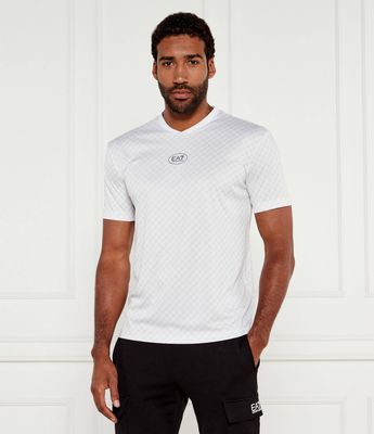 T-shirt męski na wiosnę EA7 ze sklepu: Gomez Fashion Store w kategorii: T-shirty męskie - zdjęcie 874714-BD9-10338_E7255M000090F49