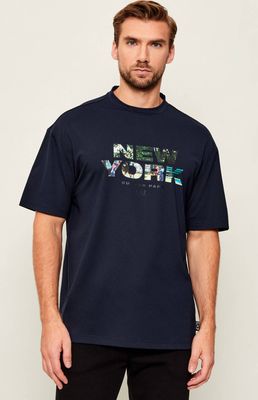 T-shirt męski na wiosnę EA7 ze sklepu: Gomez Fashion Store w kategorii: T-shirty męskie - zdjęcie 874714-BD9-10338_E7255M000096C52