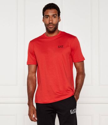 T-shirt męski casual EA7 ze sklepu: Gomez Fashion Store w kategorii: T-shirty męskie - zdjęcie 874714-BD9-10338_E7255M000080F44