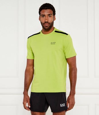 T-shirt męski casual EA7 ze sklepu: Gomez Fashion Store w kategorii: T-shirty męskie - zdjęcie 874714-BD9-10338_E7255M000091F38