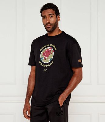 T-shirt męski wiosenny EA7 ze sklepu: Gomez Fashion Store w kategorii: T-shirty męskie - zdjęcie 874714-BD9-10338_E7255M000104C51