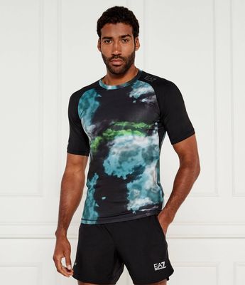 T-shirt męski na wiosnę EA7 ze sklepu: Gomez Fashion Store w kategorii: T-shirty męskie - zdjęcie 874714-BD9-10338_E7255M000105F45