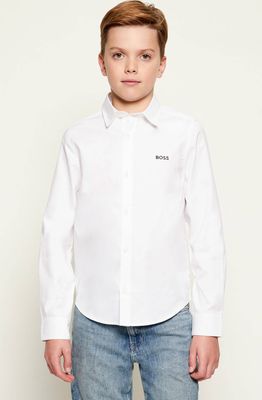 Koszula chłopięca wiosenna BOSS Kidswear ze sklepu: Gomez Fashion Store w kategorii: Koszule chłopięce