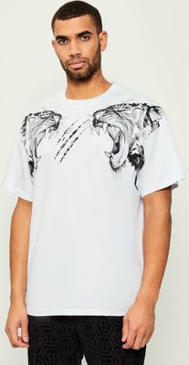 T-shirt męski młodzieżowy Plein Sport ze sklepu: Gomez Fashion Store w kategorii: T-shirty męskie - zdjęcie 874714-BD9-10338_PS254M000016101