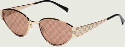 Okulary przeciwsłoneczne damskie Gucci ze sklepu: Gomez Fashion Store w kategorii: Okulary przeciwsłoneczne damskie - zdjęcie 874714-BD9-10338_GC252W000026003