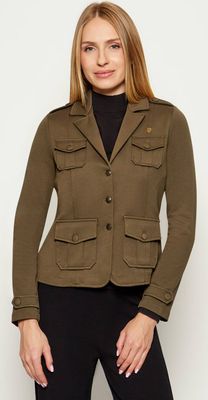 Marynarka w militarnym stylu Aeronautica Militare ze sklepu: Gomez Fashion Store w kategorii: Marynarki damskie - zdjęcie 874714-BD9-10338_AM254W000012370