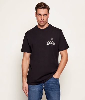 T-shirt męski casualowy Philipp Plein ze sklepu: Gomez Fashion Store w kategorii: T-shirty męskie - zdjęcie 874714-BD9-10338_PN255M000030002