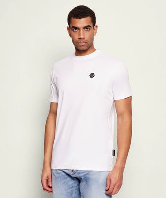 T-shirt męski Philipp Plein ze sklepu: Gomez Fashion Store w kategorii: T-shirty męskie - zdjęcie 874714-BD9-10338_PN255M000038001