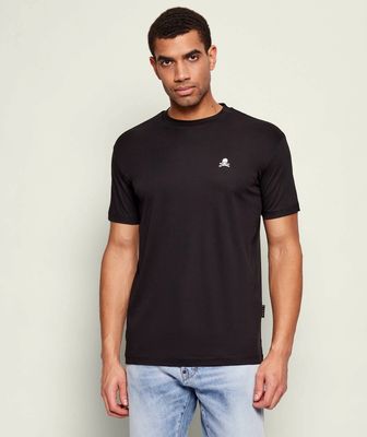 T-shirt męski na wiosnę casual Philipp Plein ze sklepu: Gomez Fashion Store w kategorii: T-shirty męskie - zdjęcie 874714-BD9-10338_PN255M000039002