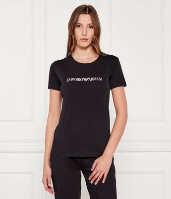 Bluzka damska w stylu młodzieżowym Emporio Armani ze sklepu: Gomez Fashion Store w kategorii: Bluzki damskie - zdjęcie 874714-BD9-10338_EB255W000012S22