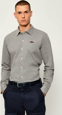 Koszula męska casualowa Aeronautica Militare ze sklepu: Gomez Fashion Store w kategorii: Koszule męskie - zdjęcie 874714-BD9-10338_AM254M000003003
