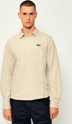 Koszula męska z klasycznym kołnierzykiem Aeronautica Militare ze sklepu: Gomez Fashion Store w kategorii: Koszule męskie - zdjęcie 874714-BD9-10338_AM254M000003369