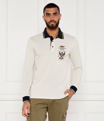 T-shirt męski casual Aeronautica Militare ze sklepu: Gomez Fashion Store w kategorii: T-shirty męskie - zdjęcie 874714-BD9-10338_AM254M000007137