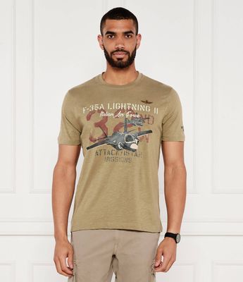 T-shirt męski Aeronautica Militare ze sklepu: Gomez Fashion Store w kategorii: T-shirty męskie - zdjęcie 874714-BD9-10338_AM254M000008379
